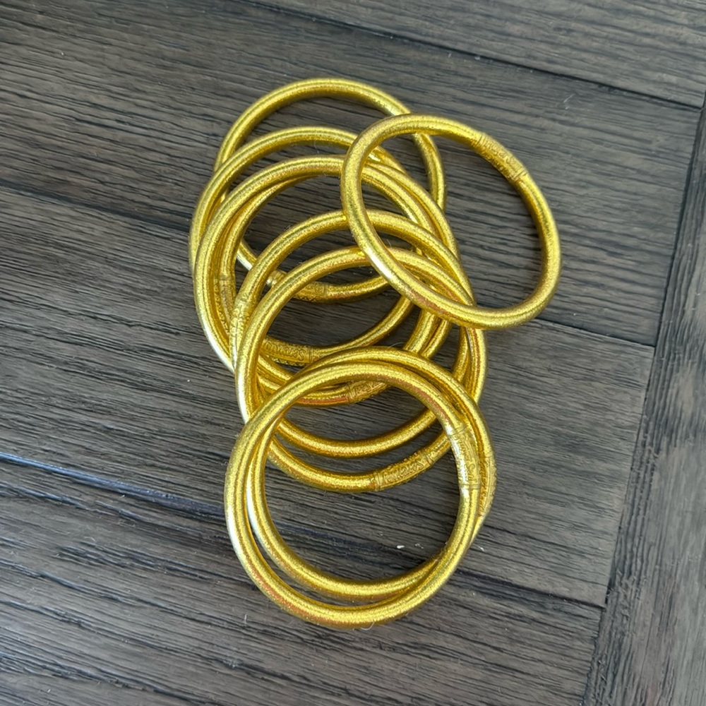 Budha girl gold All Weather bangles size small